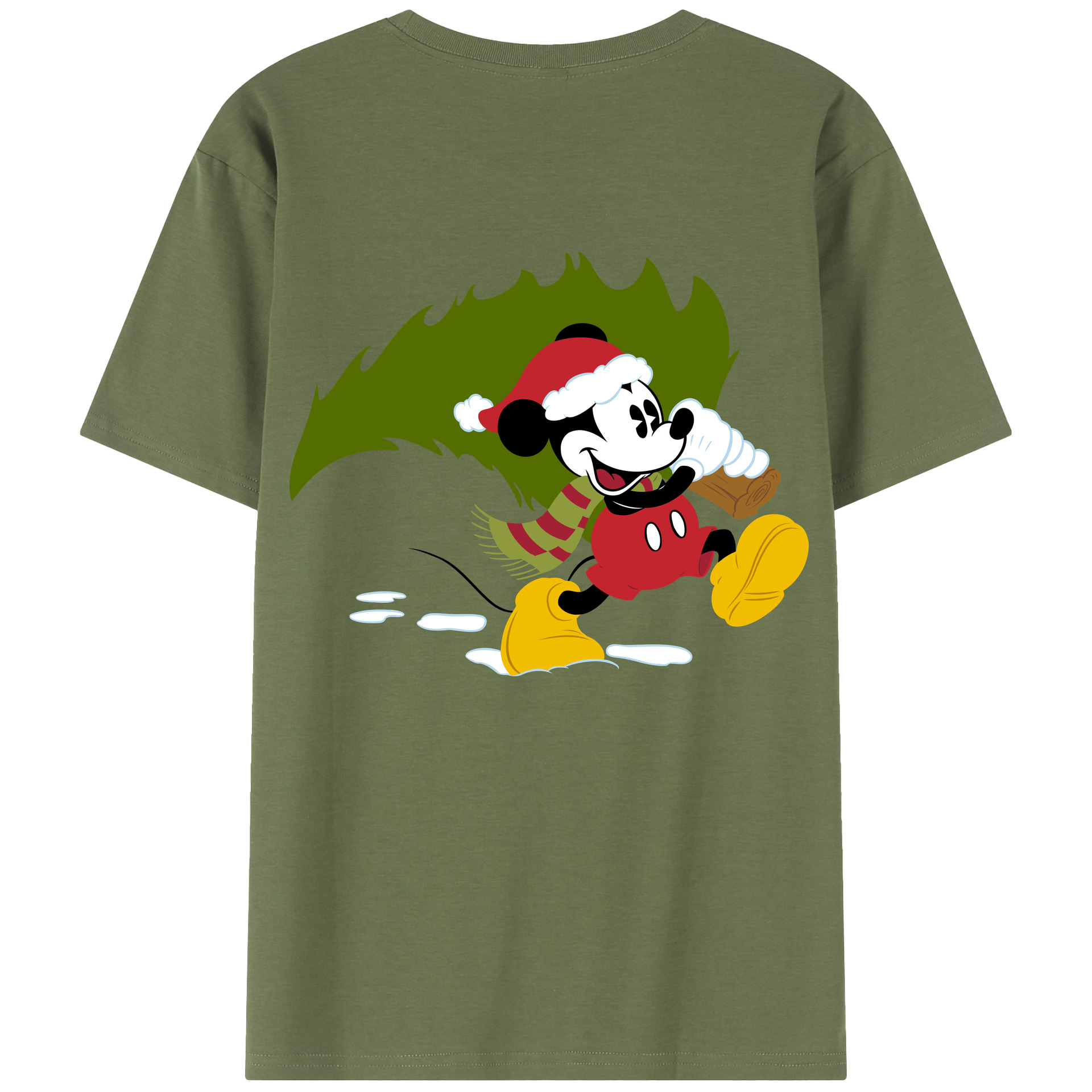 （画像用） ミッキーマウス Mickey Mouse 綿100％半袖Tシャツ（背面プリント）